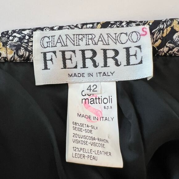 Gianfranco Ferre Puffer Pencil Skirt Knee-Length Vintage 80s  | Size: 42 (US 4) - Picture 10 of 12